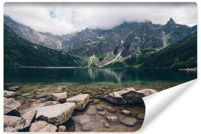 Muralo Vlies Selbstklebende Fototapete See Morskie OKO Tatra Berge Landschaft 3D