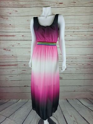Damen Kleid Maxi Kleid Einheitsgröße Pink Lila Neu Langes Kleid Cocktail