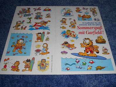 32 Aufkleber - Sommerspaß mit Garfield