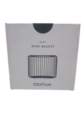 blomus Wire Basket -Estra- Drahtkorb Korb Obstkorb Aufbewahrungskorb Schwarz
