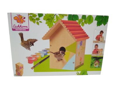 Eichhorn Outdoor Kinder Spielzeug Garten Vogelhaus zum bemalen 100004581