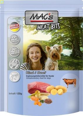 9 x MACs Dog Meat Bits Rind 120g