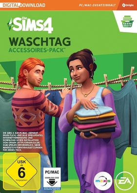 Die SIMS 4 - Waschtag - Laundry Day DLC (PC 2018 Nur EA APP Key Download Code)