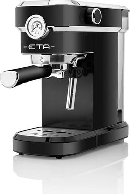 ETA Espressomaschine im Retro Design STORIO Siebträgermaschine 750ml schwarz