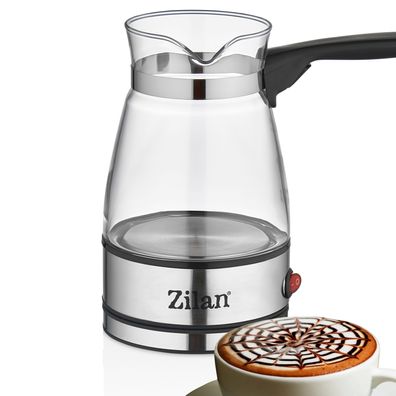 Zilan Mokka Kocher Elektrisch Edelstahl Türkischer Kaffeekocher Espressokocher ...
