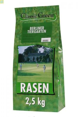 4 x Classic Green Rasen Berliner Tiergarten Plastikbeutel 2,5kg