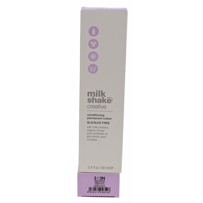 milk shake Creative Conditioning Permanent Colour 3 Natural dark brown 100ml