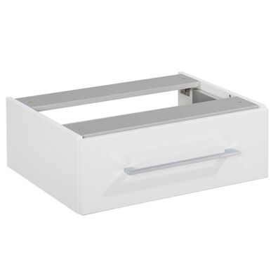 Fackelmann Bad Unterbauschrank 60 cm mit 1 Schublade weiß für Waschtischplatten