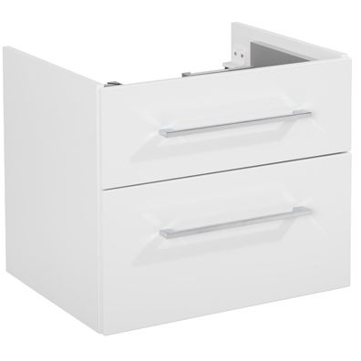 Fackelmann 60 cm breiter Waschtisch-Unterschrank hängend weiß mit 2 Schubladen
