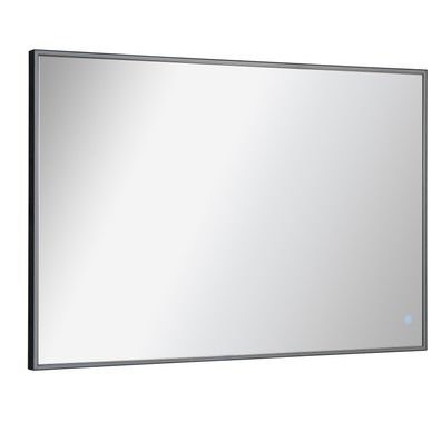 Fackelmann Badspiegel 100x68 cm groß dimmbar LED Beleuchtung Spiegel mit Rahmen