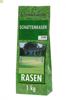 10 x Classic Green Rasen Schattenrasen Plastikbeutel 1kg