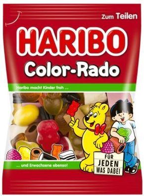 Haribo Color-Rado - Fruchtgummi Lakritz Konfekt Colorrado - je 175g /5 Varianten