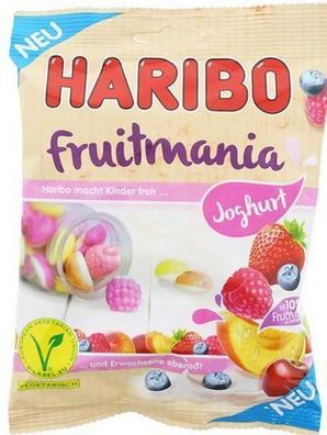 Haribo Fruitmania Joghurt vegetarische Joghurtgenuss - je 175g /5 Varianten