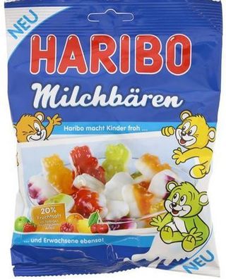Haribo Milchbären Fruchtgummi und cremig-weichem Schaum - je 160g /5 Varianten