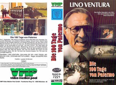 Die 100 ( hundert ) Tage von Palermo VON 1984 mit Lino Ventura - VMP/ VHS