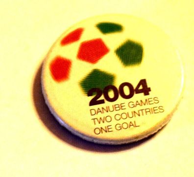 Fussball 2004 Danube Games Promo Pinback Knopf Button
