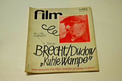 FILM Zeitschrift VON SEPT. 1969 - Filmtexte VON BRECHT/ DUDOW, Hitchock