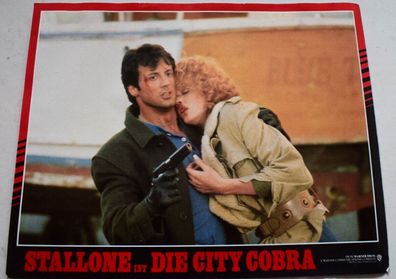 Die City Cobra Sylvester Stallone Brigitte Nielsen Kinoaushangfoto 30x24cm 5