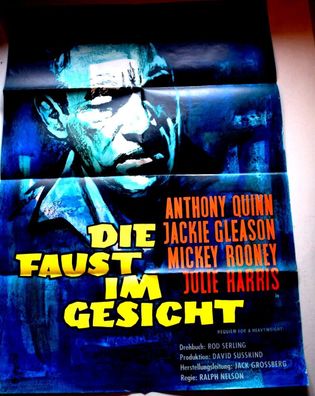 Die Faust im Gesicht Anthony Quinn Filmposter Original Kinoplakat 60/84