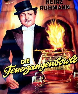 Die Feuerzangenbowle Heinz Rühmann ca. 60 x 84 cm Filmplakat, Poster, Reprint gerollt