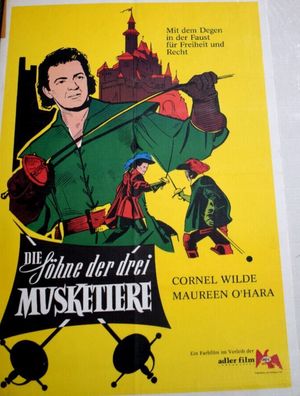 Die Söhne der drei Musketiere Original Deutsches Kinoplakat A1 84x60cm
