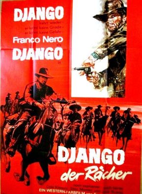 Django der Rächer Franco Nero Filmposter A 1 Original Kinoplakat 60/84