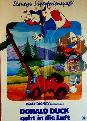 Donald geht in die Luft Walt Disney Filmposter A 1 Original Kinoplakat 60/84