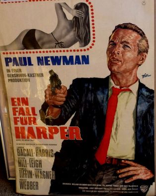 Ein Fall für Harper Paul Newman Filmposter A 1 Original Kinoplakat 60/84