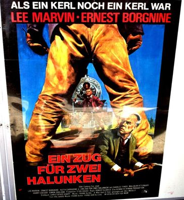 Ein Zug für Zwei Halunken Lee Marvin Filmposter A 1 Original Kinoplakat 60/84