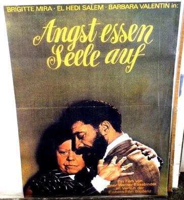 Fassbinder Angst essen Seele auf Brigitte Mira A1 84 x 60cm Original Kinoplakat