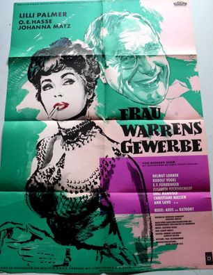 Frau Warrens Gewerbe Lilli Palmer Filmposter A 1 Original Kinoplakat 60/84