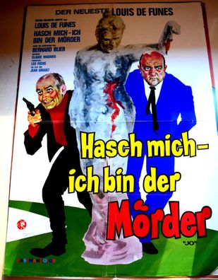 Hasch mich ich bin der Mörder Louis de Fune Filmposter Original Kinoplakat 60/84