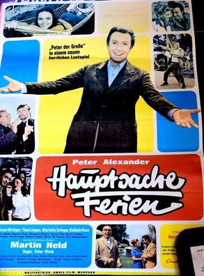 Hauptsache Ferien Peter Alexander Original Deutsches Kinoplakat A1 84x60cm