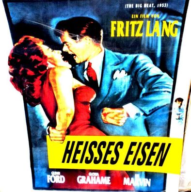 Heisses Eisen Fritz Lang Glenn Ford Filmposter A 1 Original Kinoplakat 60/84
