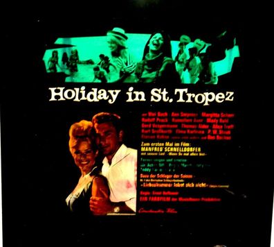Holiday in St. Tropez VIVI BACH Original Kino-Dia / Film-Dia / Diacolor /
