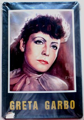 Greta Garbo nach Degen 3D Blechschild geprägt 20 x 30 cm NEU/ OVP (Gr. 20 x 30 cm)
