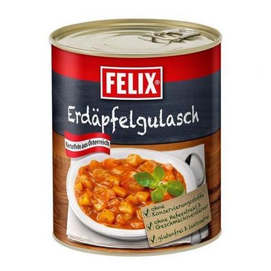 Felix Erdäpfelgulasch gluten-laktosefrei 800g aus Österreich 4 Stückzahlen