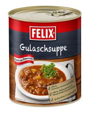 Felix Gulaschsuppe aus Österreich gluten-laktosefrei 800g - 4 Varianten/ Stückz