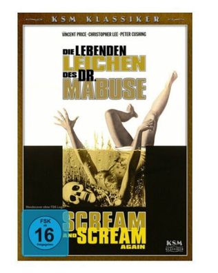 Die lebenden Leichen des Dr. Mabuse - Scream and Scream again DVD/ OVP/ NEU