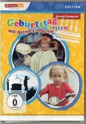 Geburtstag feiern mit Astrid Lindgren - Pippi, Karlsson & Lotta - DVD / Neu/ OVP