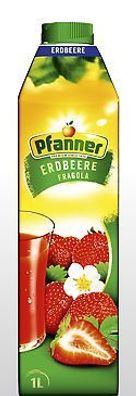 Erdbeere/ Strawberry Getränk/ Saft von Pfanner aus Österreich je 1 L - 3 Varianten