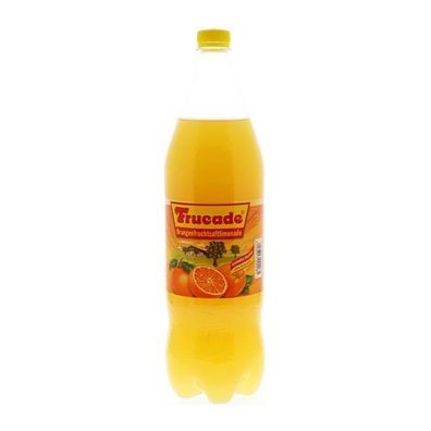 Frucade Limonade mit dem intensiv fruchtigen Geschmack saftiger Orangen 1,5L