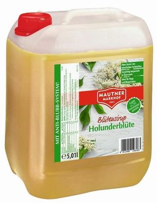 Holunderblüten Sirup Mautner Markhof 5l Kanister - 2 Varianten/ Stückzahl