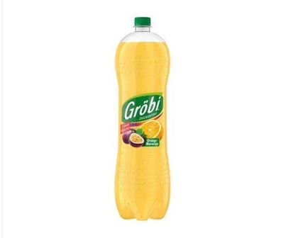 Gröbi Orange Maracuja Limonade Softdrink Zuckerfrei Vegan mit dem intensiv