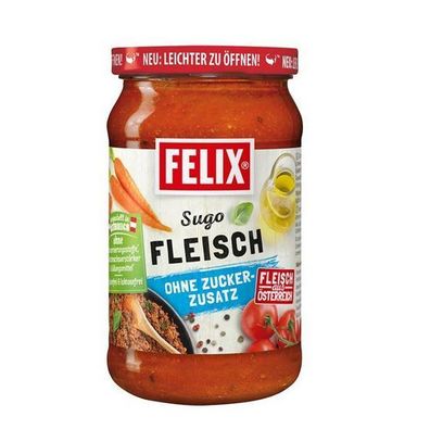 Felix Sugo/ Tomatensauce mit Fleisch ohne Zuckerzusatz 360g - 3 Varianten