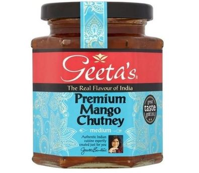 Geeta´s Premium Mango Chutney Vegan Glutenfrei 320g 3 Stückzahlen