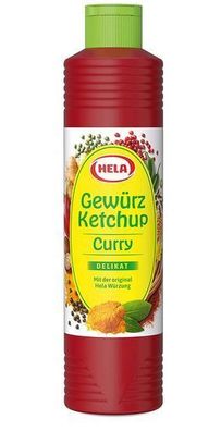 Hela Curry Gewürz Ketchup delikat würzige Note 800 ml vegan, glutenfrei