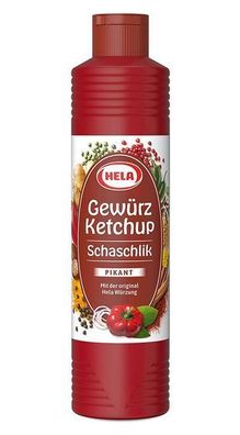 Hela Schaschlik Gewürz Ketchup delikat würzige Note 800 ml vegan, glutenfrei