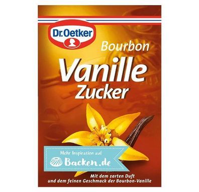 Dr. Oetker Bourbon Vanille Zucker, (3 x 8 g) - 1 bis 15 Pack