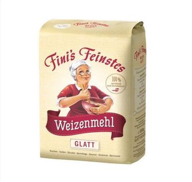 Fini's Feinstes Weizenmehl glatt W 700 Österreichischer WEIZEN - 1kg